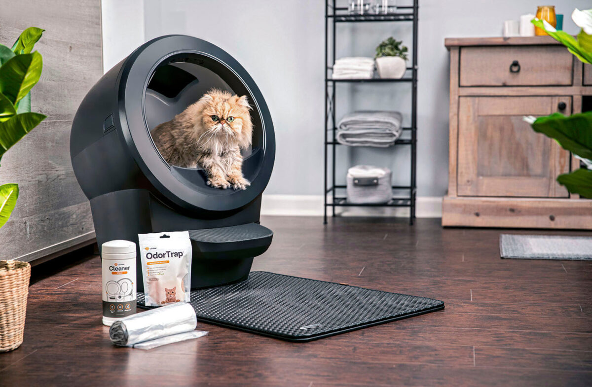 Whisker - Litter-Robot 4 Core Accessories Bundle WiFi-Enabled Covered Automatic Self-Cleaning Cat Litter Box - Black - Image 2